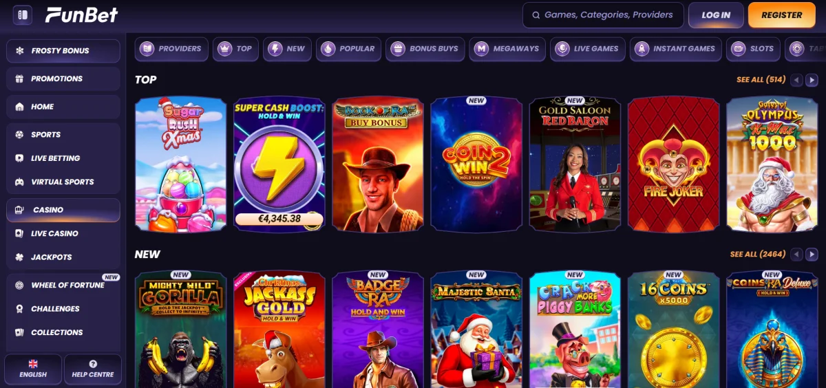 funbet casino games